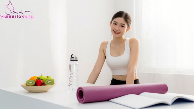 kết hợp ăn uống và tập luyện để có làn da đẹp