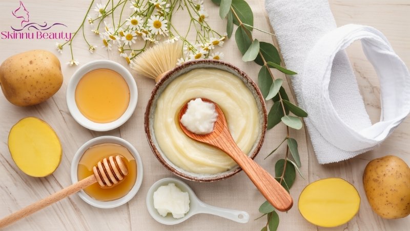 cách làm mặt nạ dưỡng da bằng mật ong và khoai tây