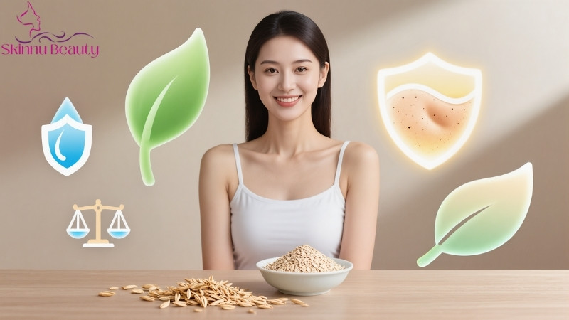 tại sao bột yến mạch làm trắng da được