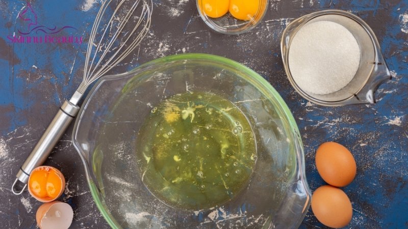 lòng trắng trứng gà và sữa chua