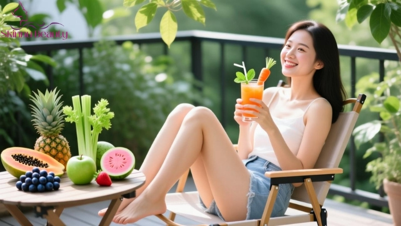 phụ nữ 30 tuổi nên uống gì để đẹp da