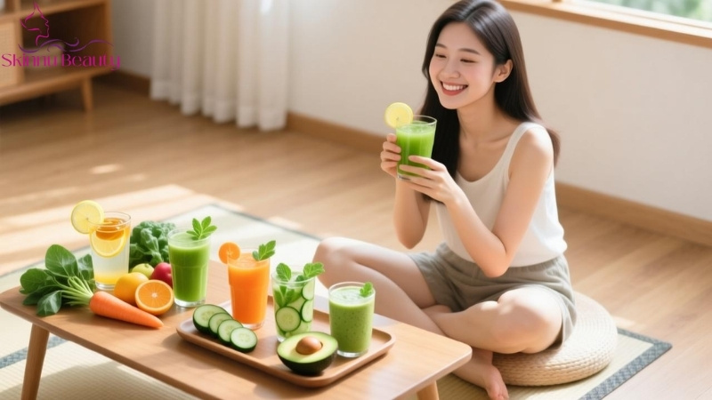 uống gì để đẹp da giảm cân