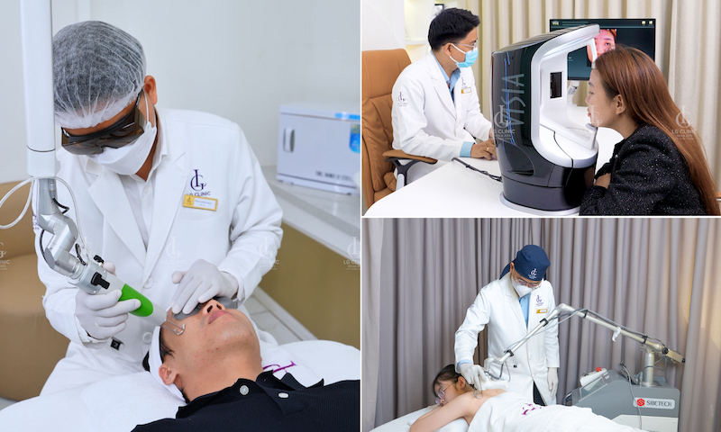Bác sĩ LG Clinic trực tiếp thăm khám
